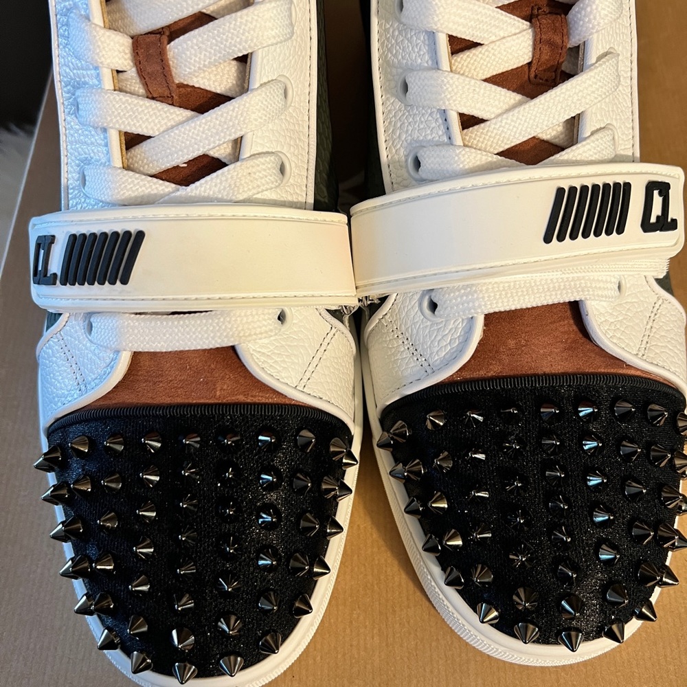christian louboutin spikes vs flat gilt mimo/vv/clf - Picture 8 of 13
